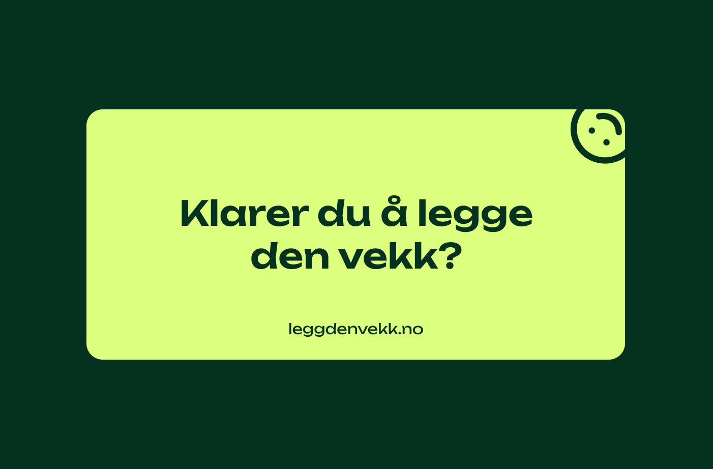 Screenshot of Leggdenvekk website
